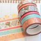 FOILED Easter Rose Gold Bunnies & Flowers Peach & Blue Washi Tape Set (#W055)